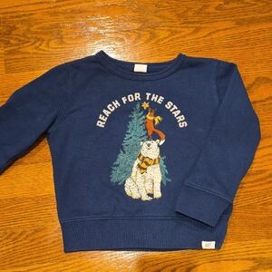 GAP Kids Navy 'Reach for the Stars' Polar Bear Sweatshirt, 3T